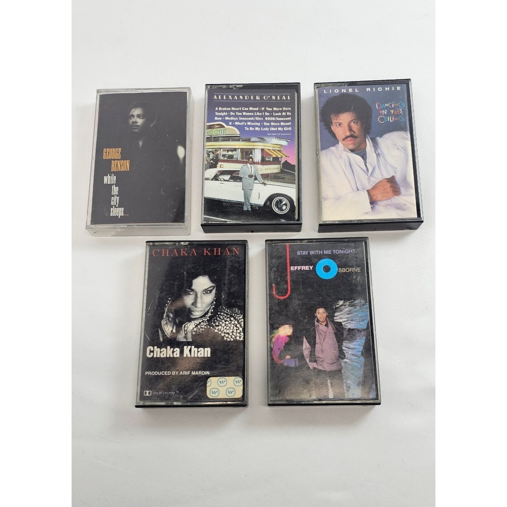 Vintage R&B Soul Cassette‎ Tape Lot Lionel Richie Chaka Khan George Benson 5